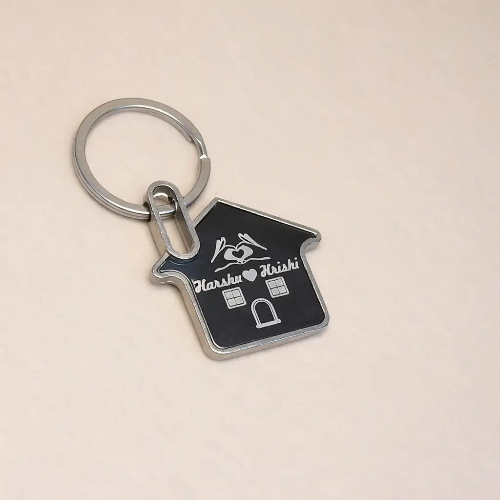 house shape keychain by craftyzone